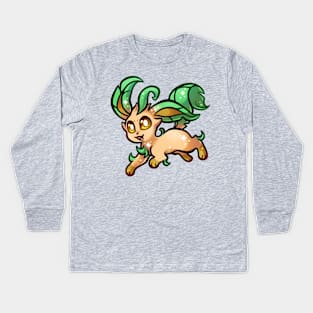 Shiny Leaf Eon Kids Long Sleeve T-Shirt